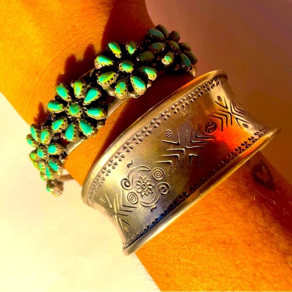 Sundance Jewelry - Sundance Silver Native American Inspired Etched Cuff Bracelet Jewelry Collection